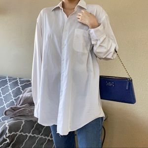 Oversized white shirt